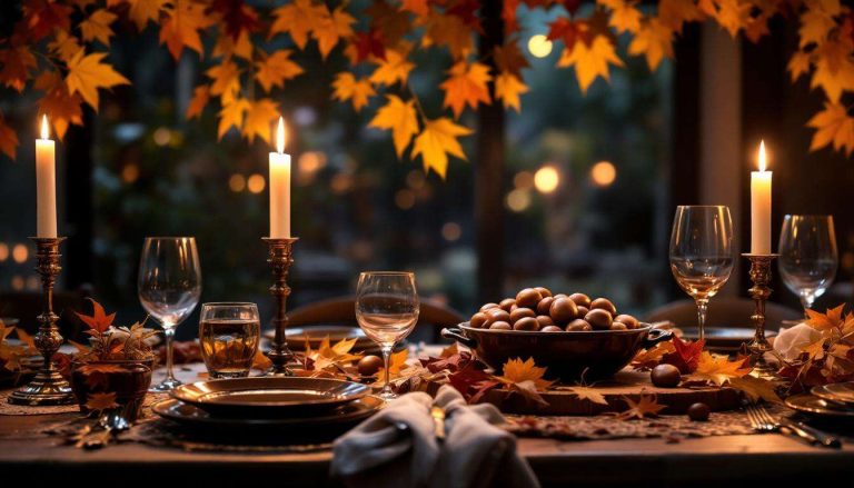 La notte di Ognissanti lascia la tavola apparecchiata con un piatto di castagne: s쳭e una magia