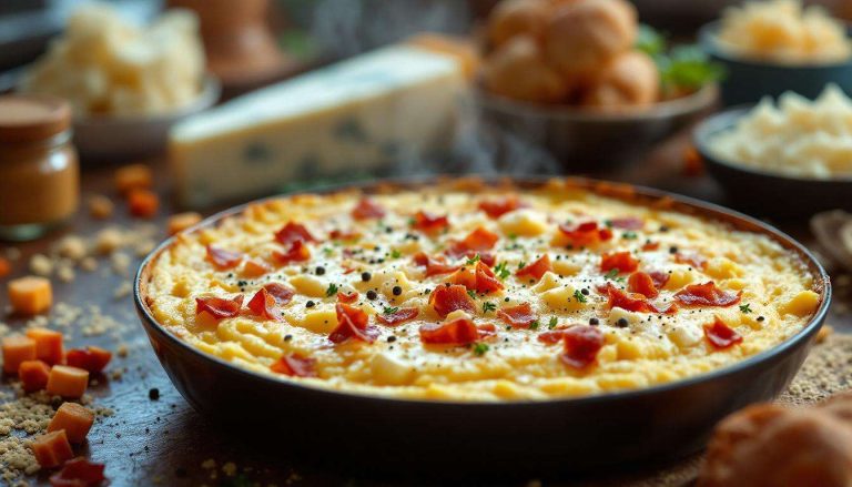 Polenta gratinata super cremosa con gorgonzola e pancetta: la ricetta che conquista tutti