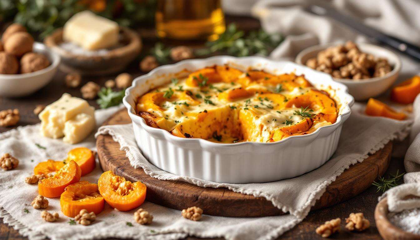 Solo 3 ingredienti per un gratin di zucca ultra fondente