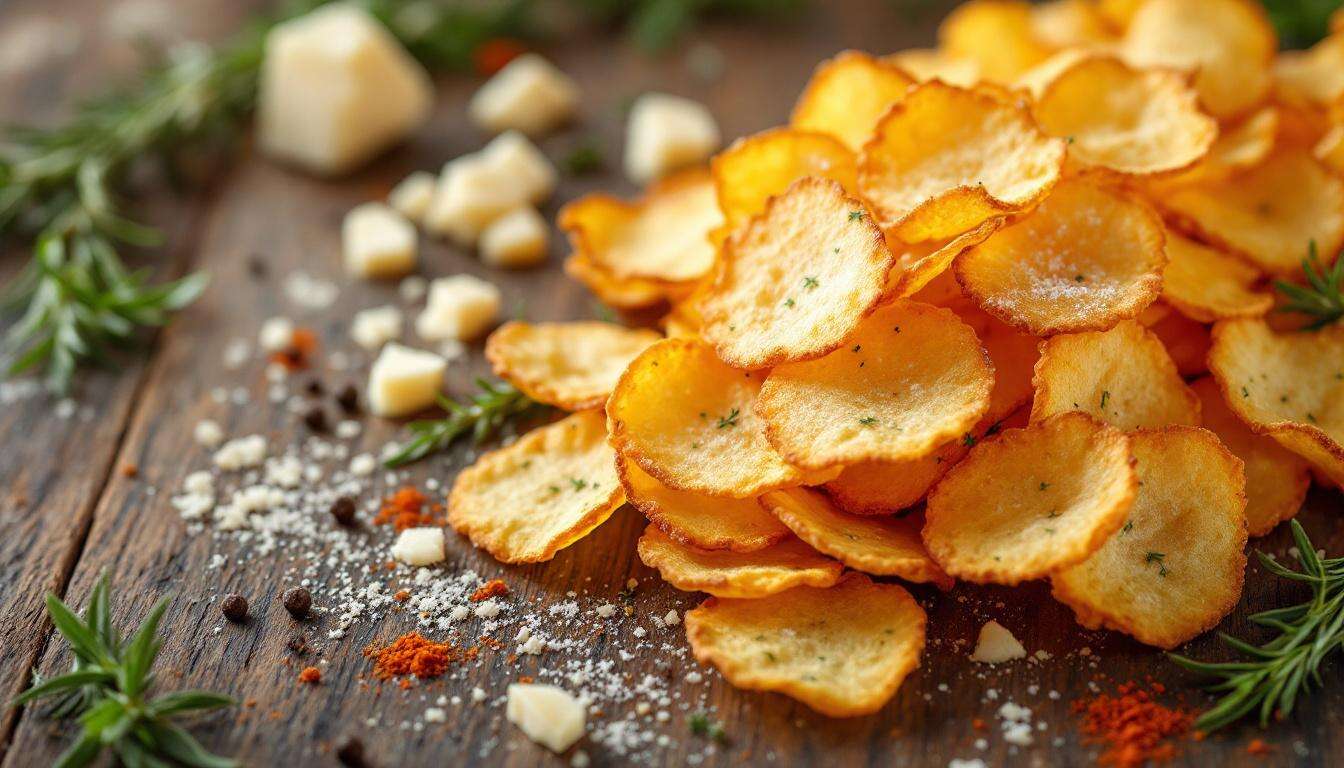 Preparo queste chips di parmigiano alle erbe in 10 minuti: croccantissime