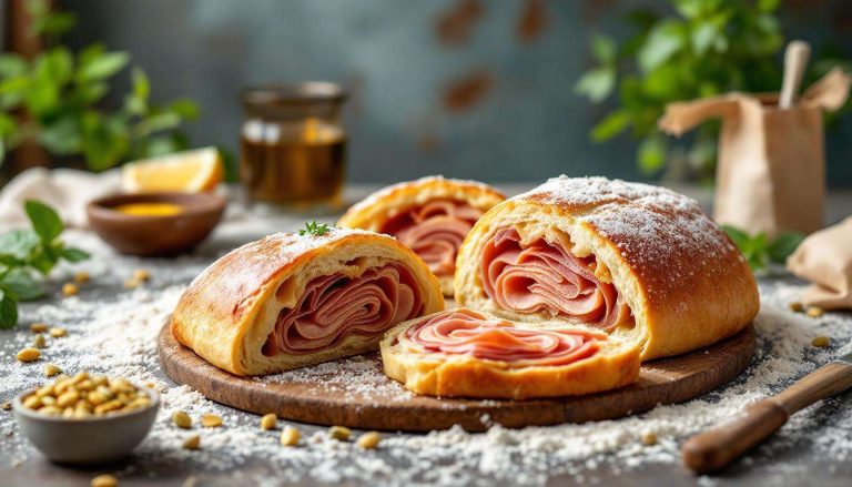 Rotolo di panfocaccia con mortadella e provola: soffice, filante e perfetto da affettare