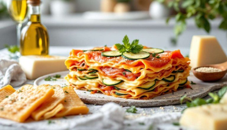 Lasagne al salmone e zucchine per fare festa a Capodanno
